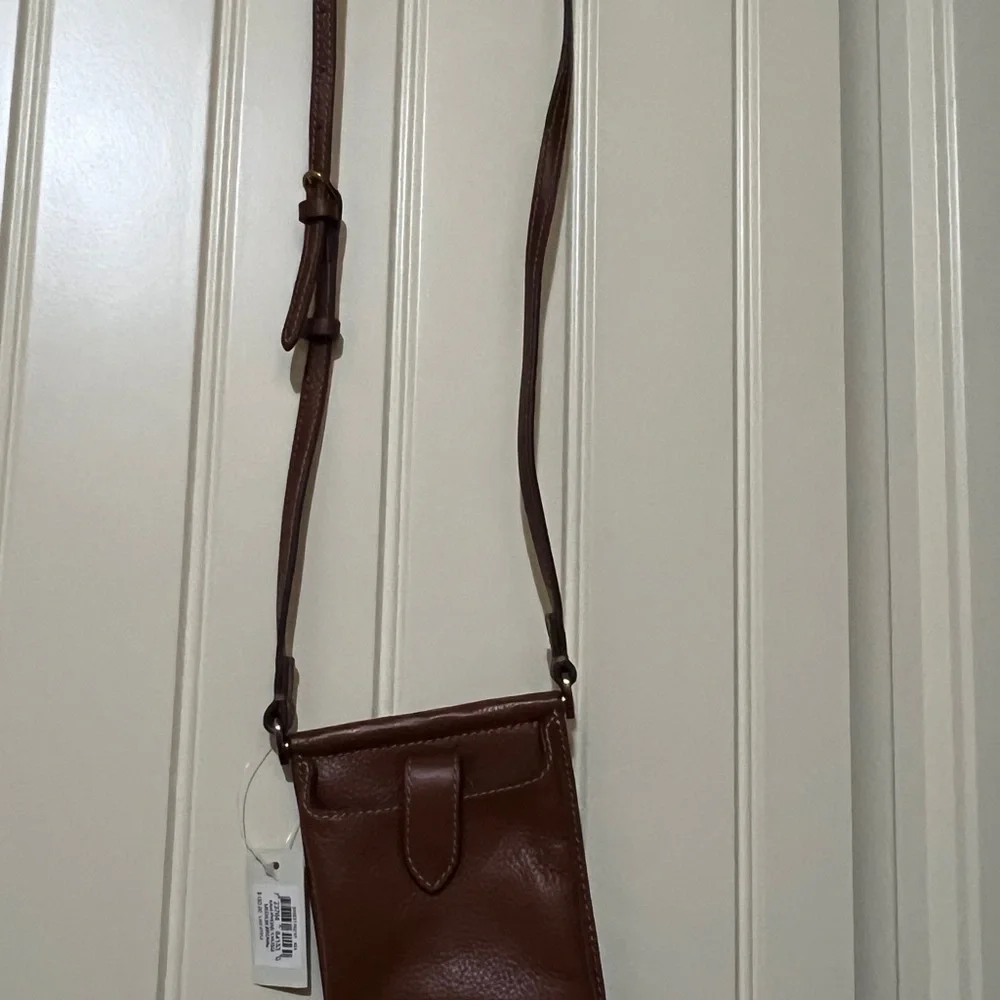 Fossil Rich Brown Leather Phone Holster